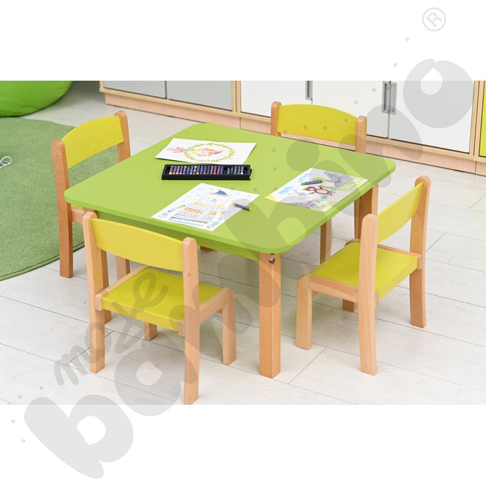 Blat Pascal kwadratowy 80 x 80 zielony