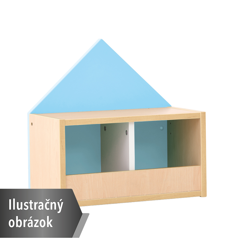 Šatne Domček s policami, šírka priehradky 30 cm (2, 4 os.)