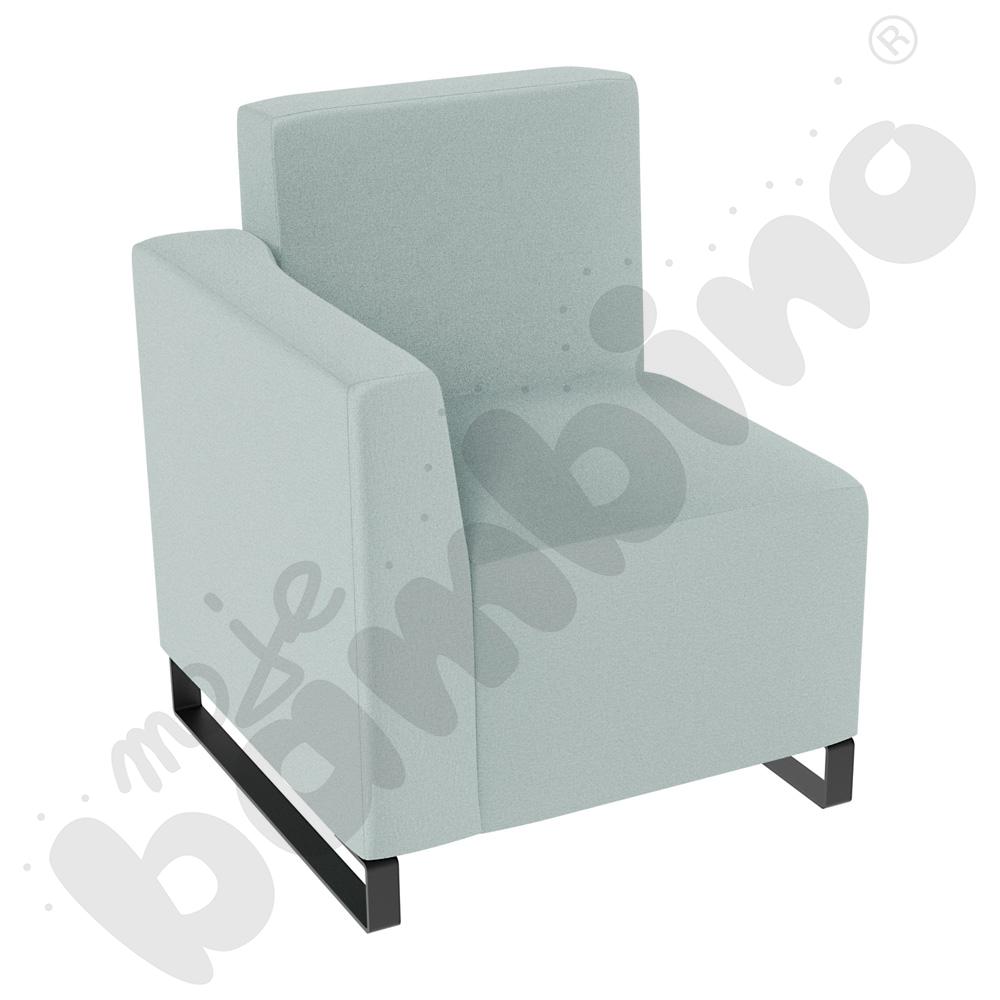 Fotel Universum wys. 82 cm, bok niski lewy, tkanina KG02