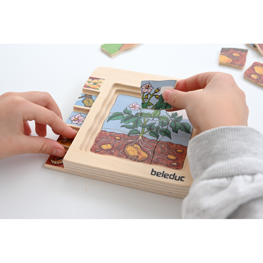 Edukačné viacvrstvové puzzle - zemiaky