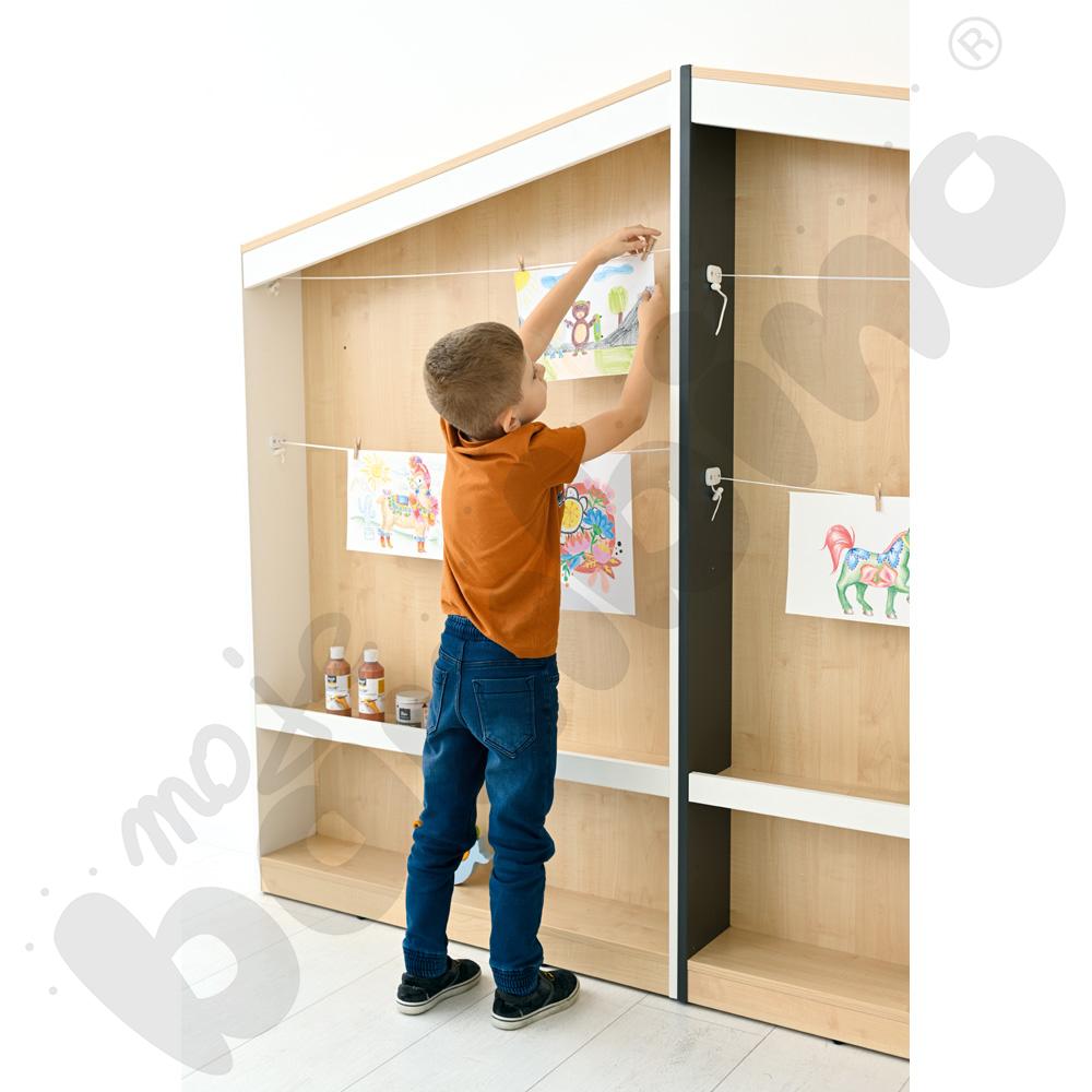 Szafka na prace plastyczne FLO prawa biała