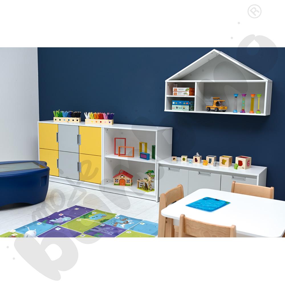 Quadro - szafka M na 4 szerokie szuflady, biała