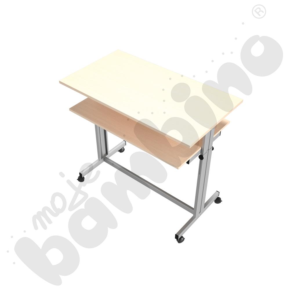 Mobilne biurko Grande - klon jasny