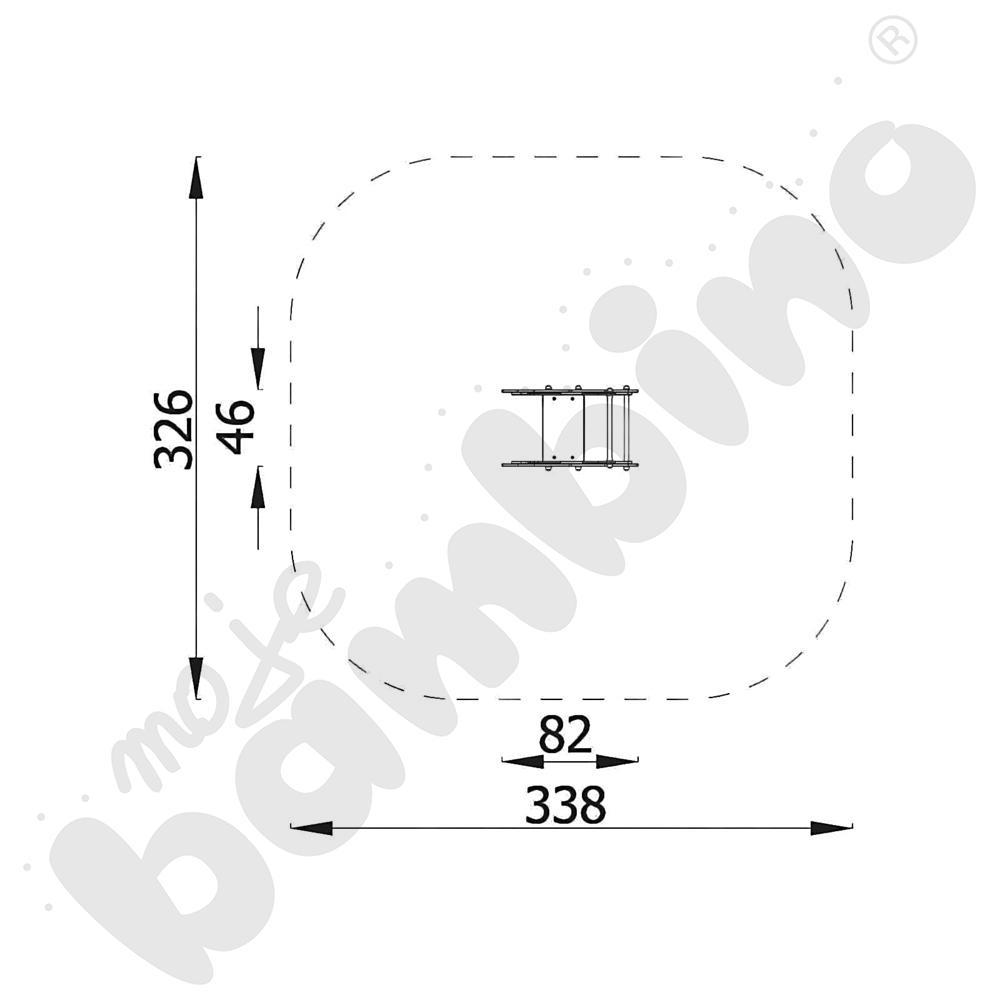 Sprężynowiec Szop na podstawie metalowej