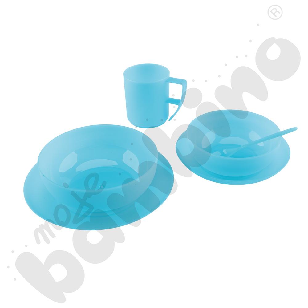 Talerzyk Kajtuś płytki 18 cm - turkusowy