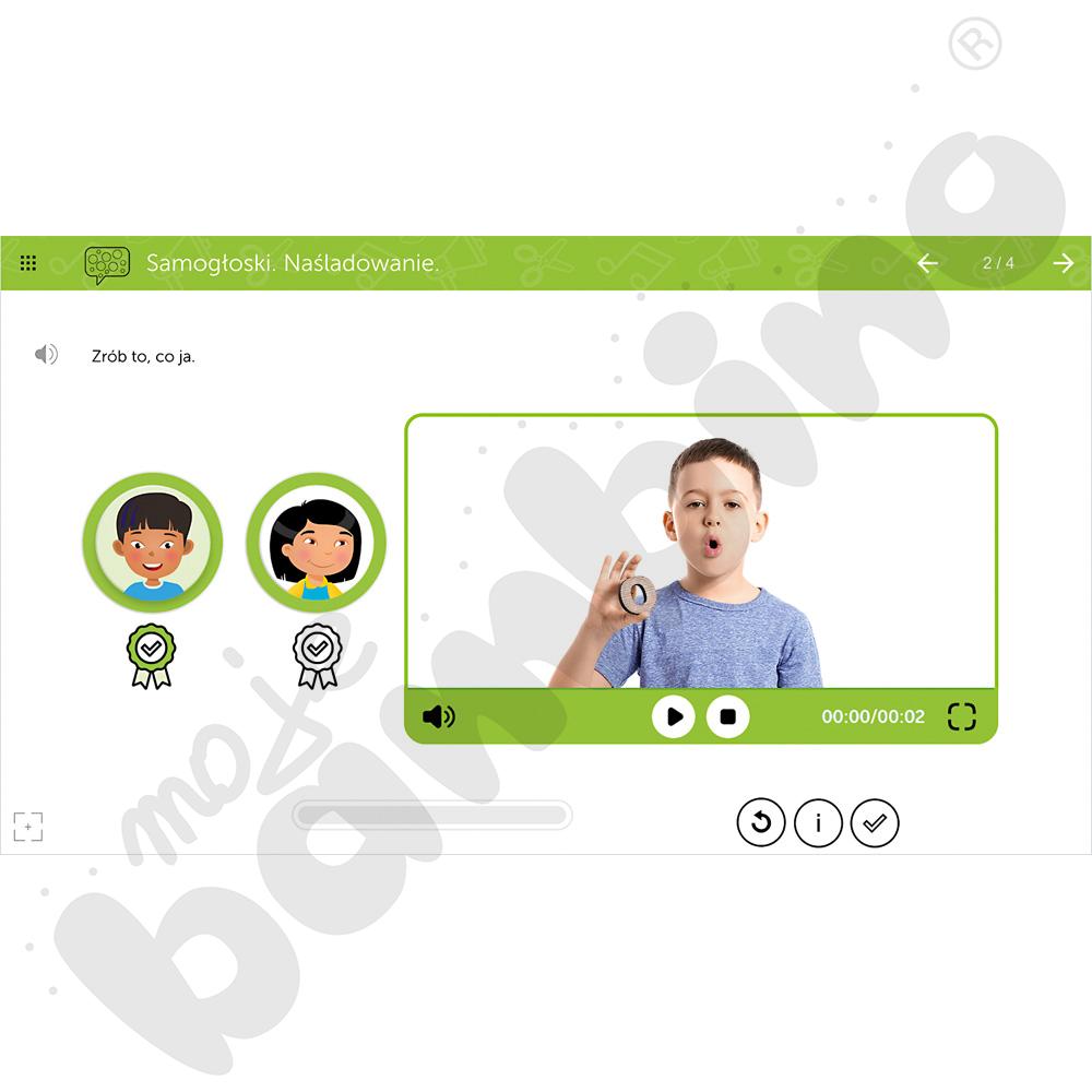 Program multimedialny: Opóźniony rozwój mowy mTalent 