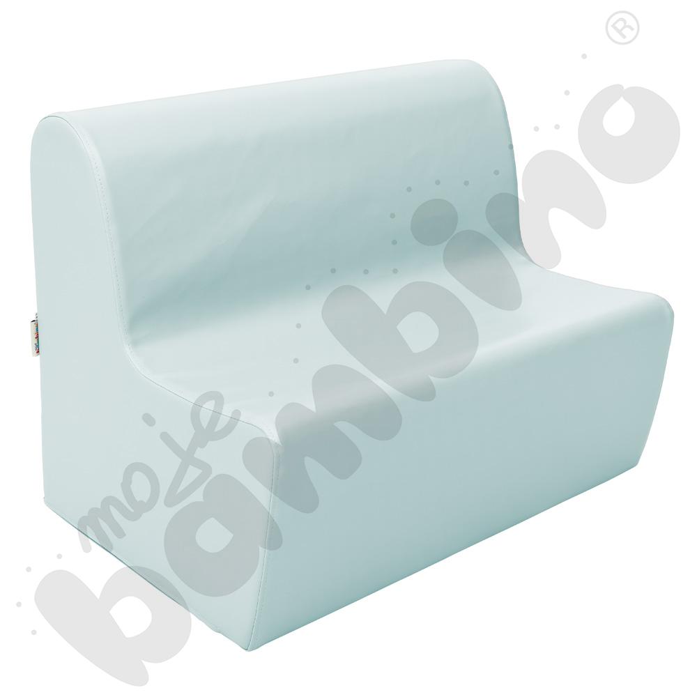 Duża kanapa błękitny pastel