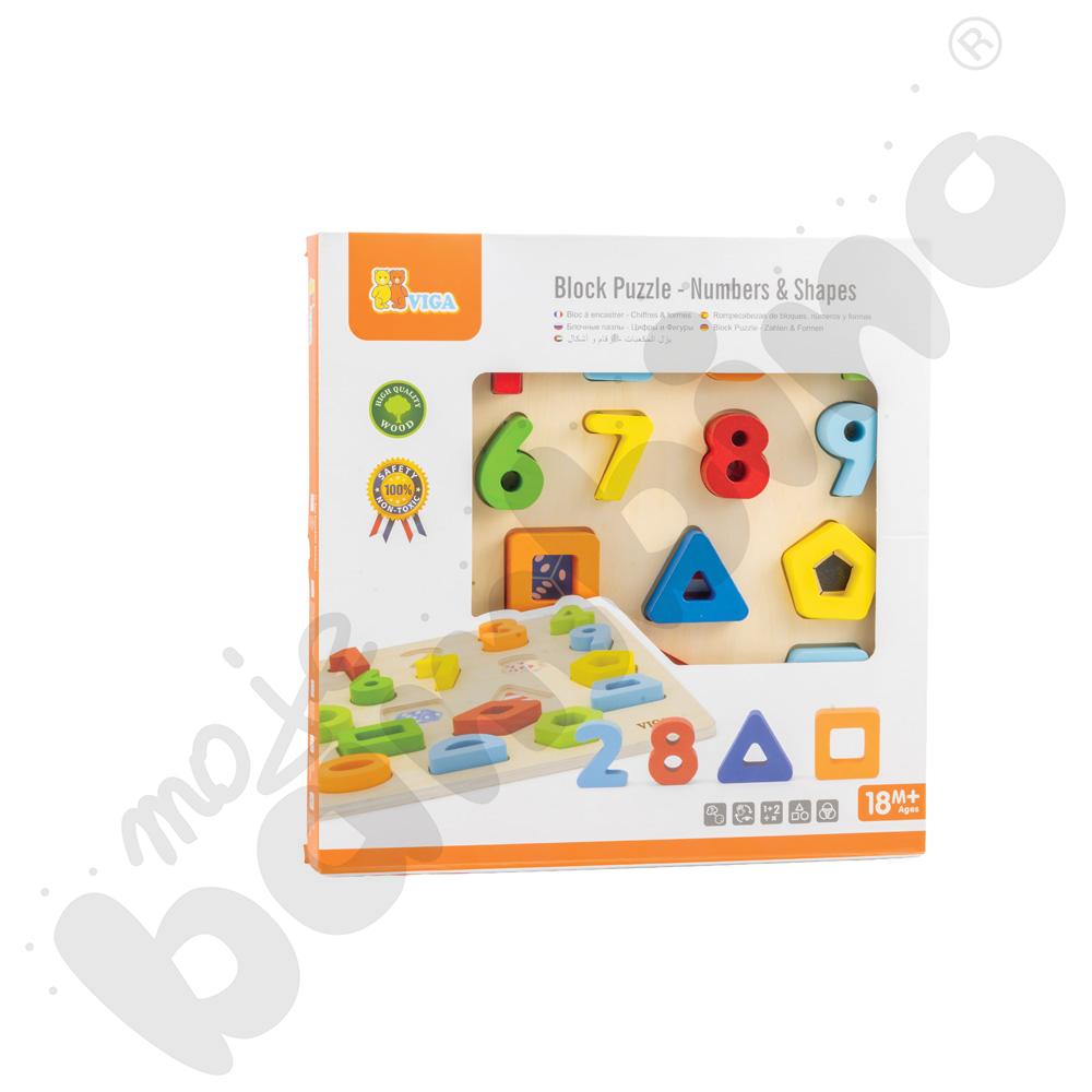 Układanka - liczby i kształty