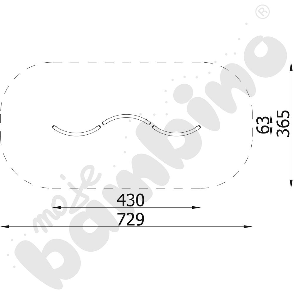NinjaWorkout Master - Równoważnia Fala