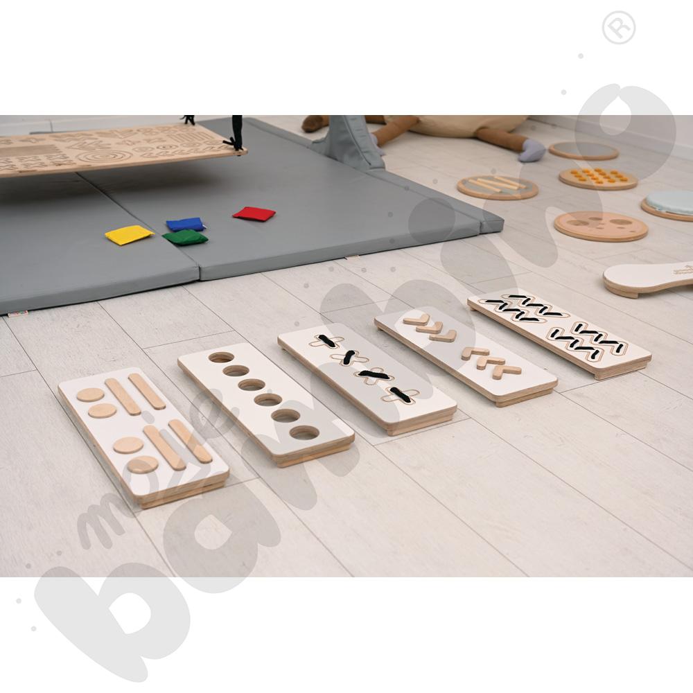 Ścieżki sensoryczne Good Wood - białe - MED