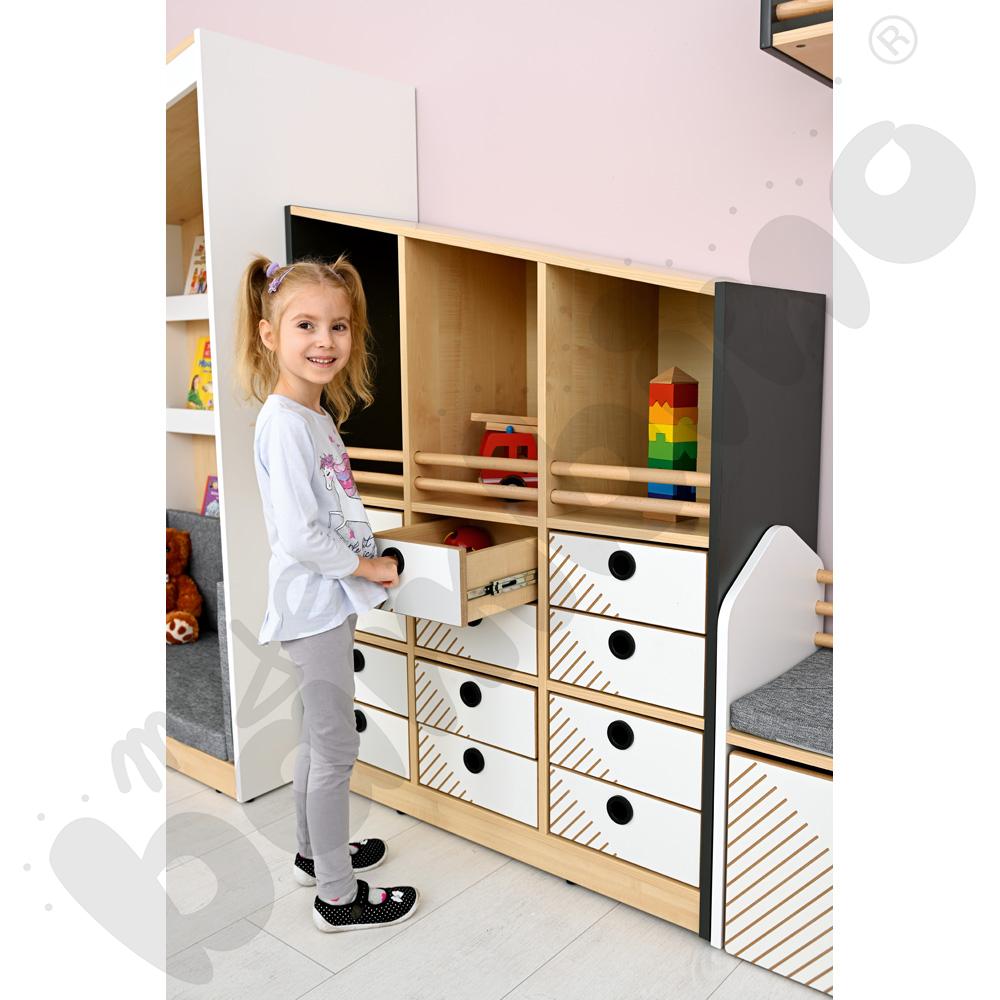 Biblioteczka FLO prawa biała