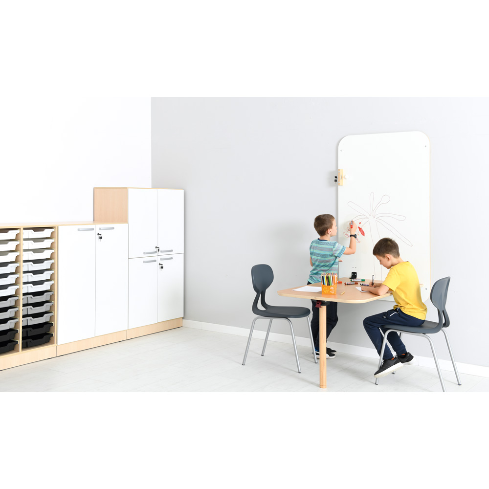 Sklopný stolík Flexi veľ. 5-6, výška 70 - 76, k stoličkám 43 - 46 cm, buk