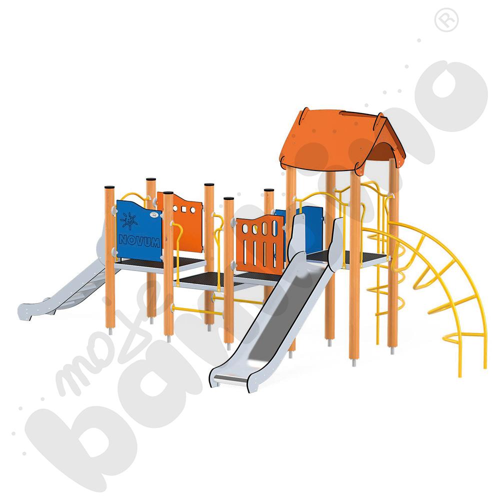 Orbis - wieża 12, drewniane słupy