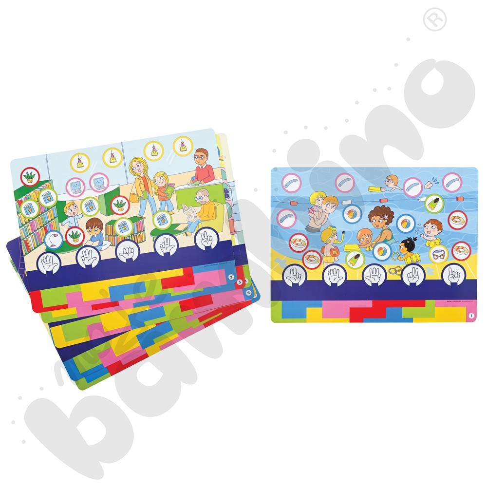 Colorcode - karty zadań - ilości od 1 do 5 