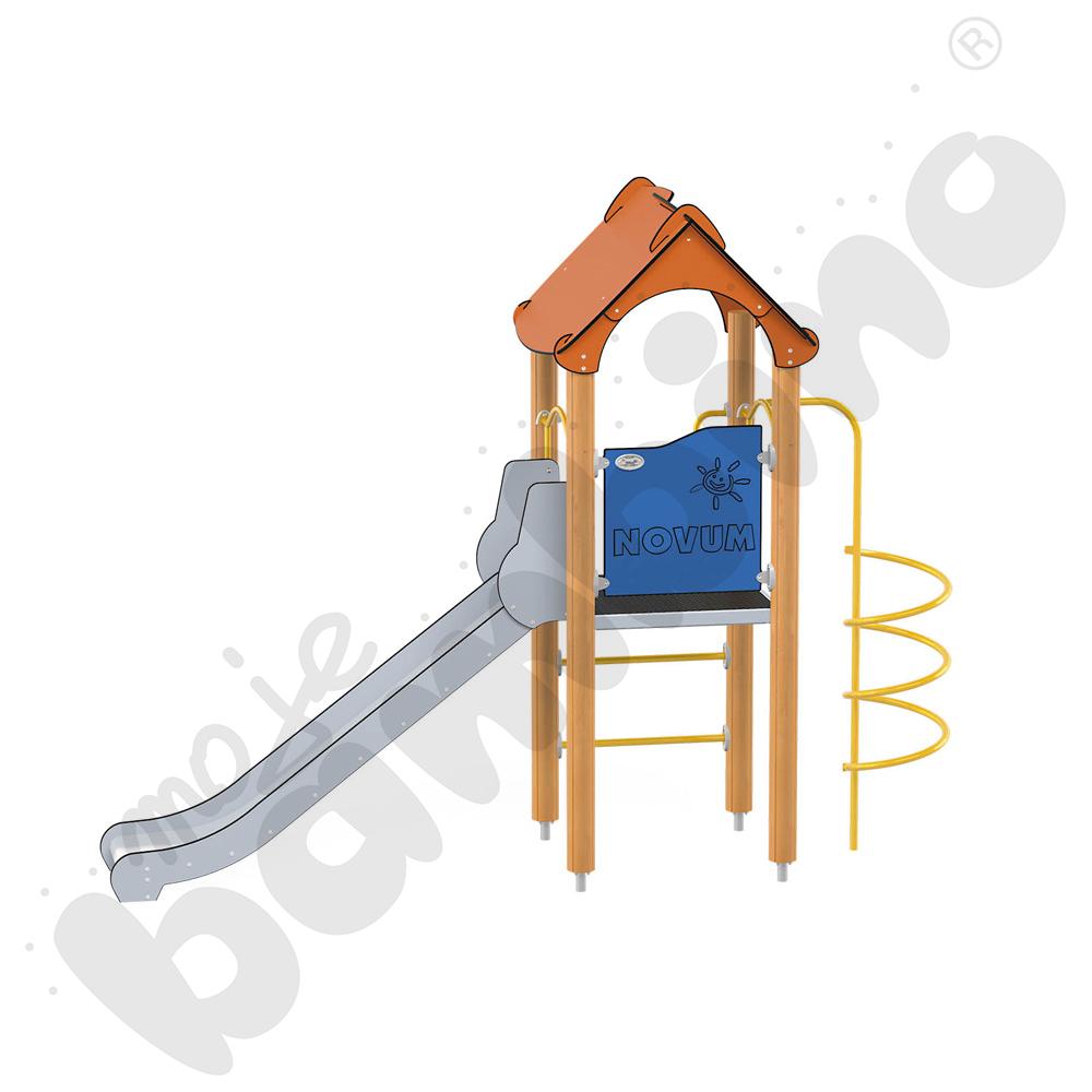 Orbis - wieża 5, drewniane słupy