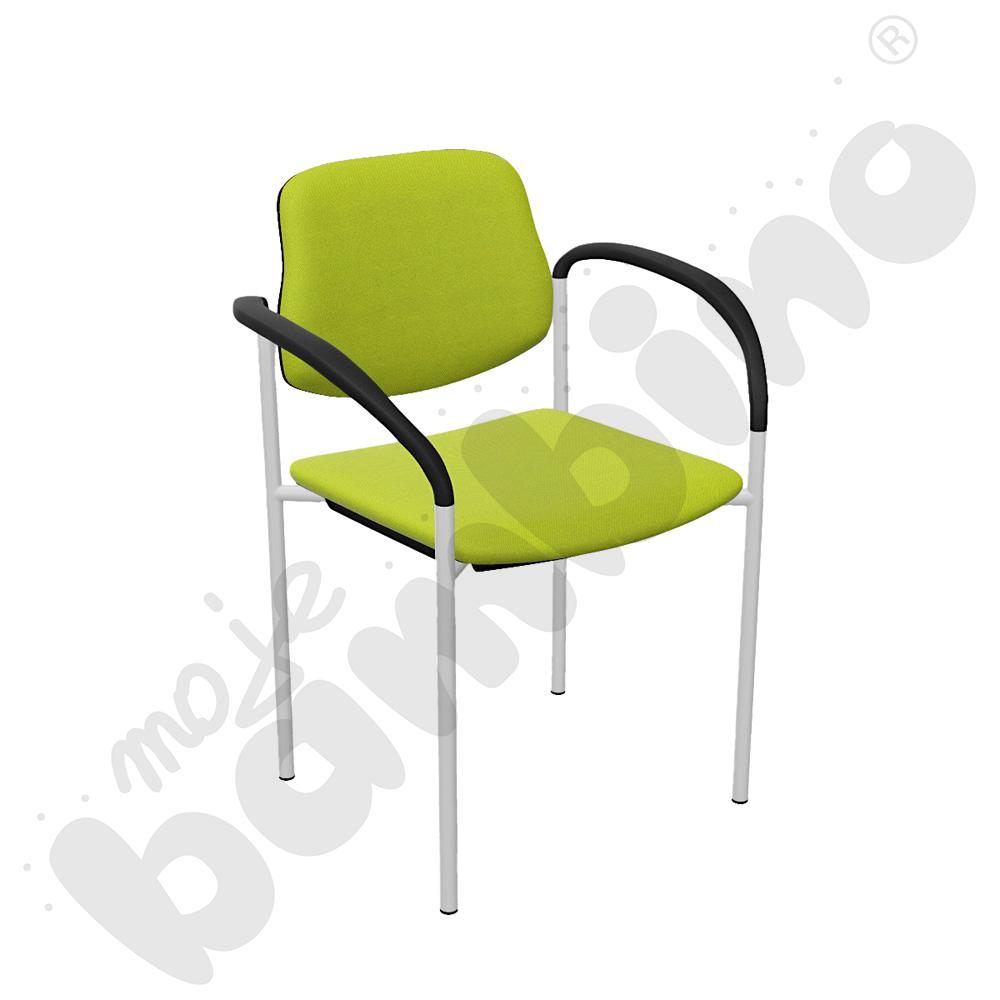 Krzesło konferencyjne Styl Arm - zielony melanż