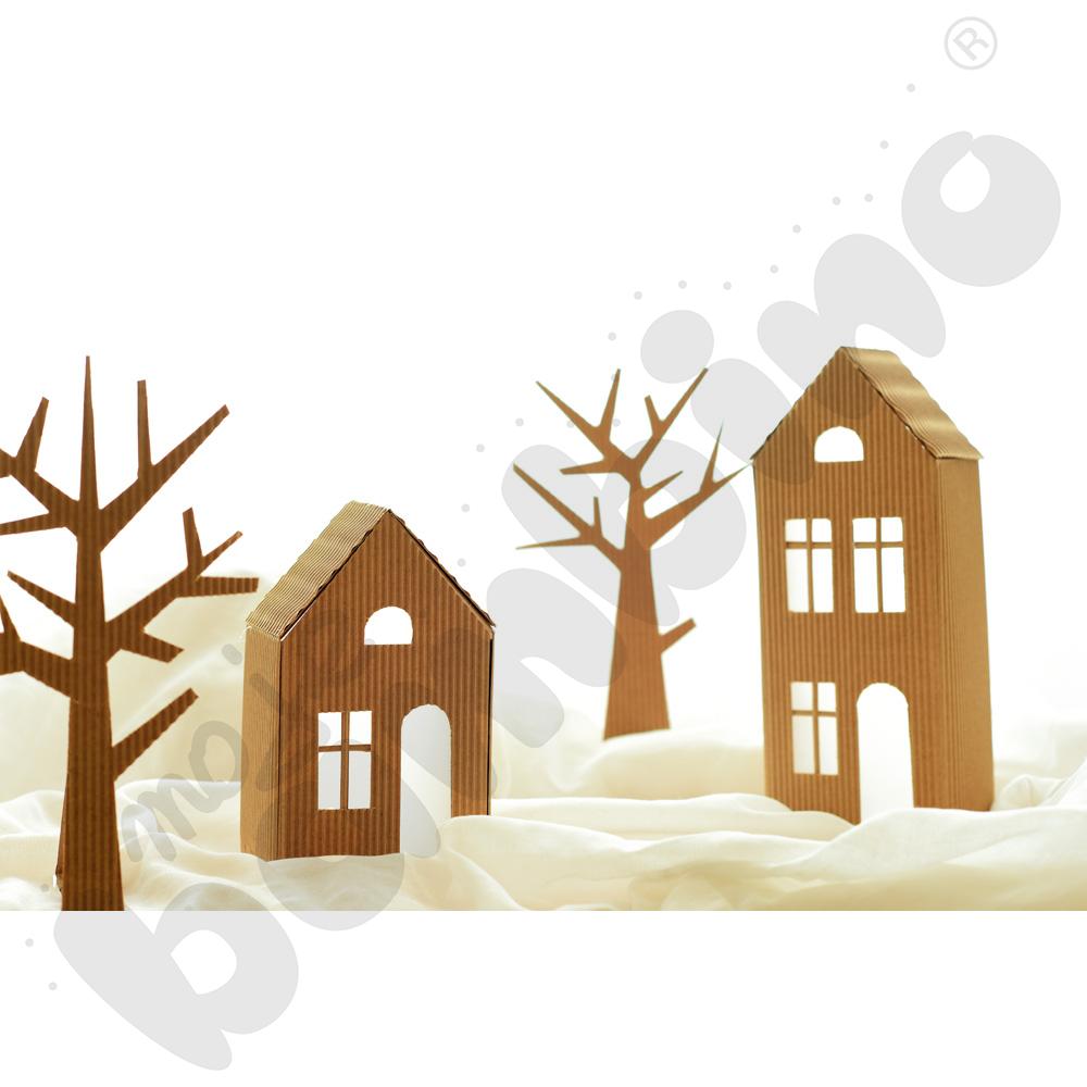 Beżowa tektura falista