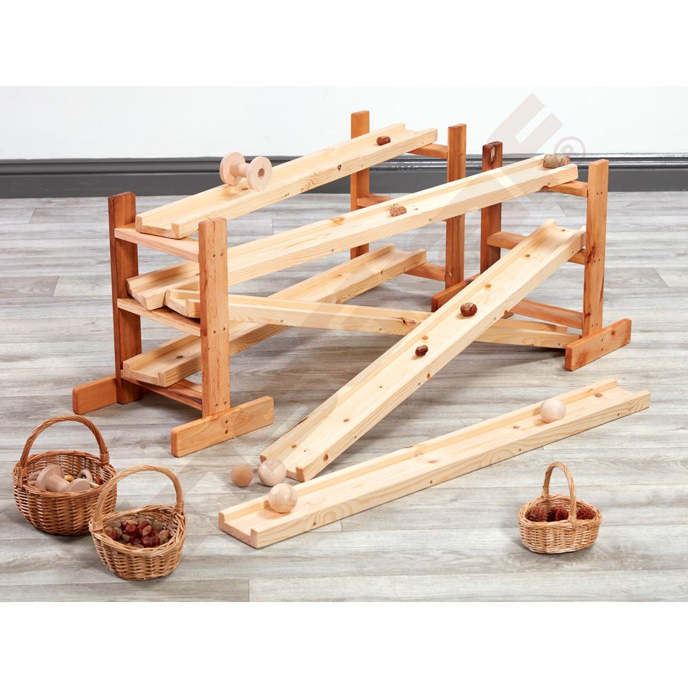 
Holzkugelbahn, 9-teilig
