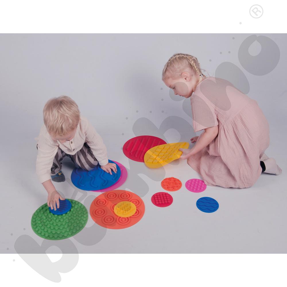 Sensoryczne krążki podłogowe, 12 szt.