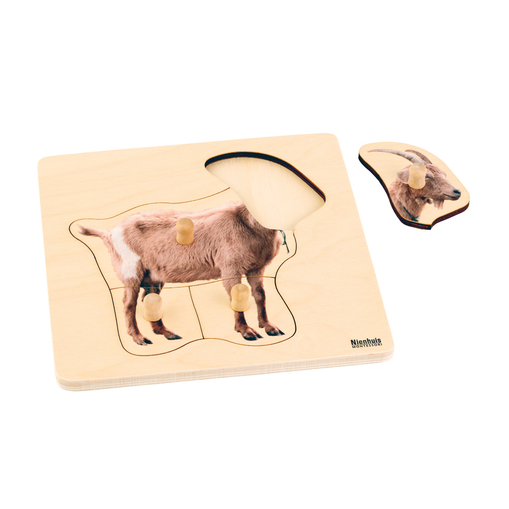 Puzzle pre najmenších - Montessori - koza