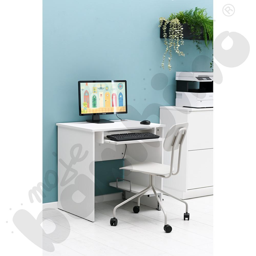 Krzesło na kółkach New School jasnoszare