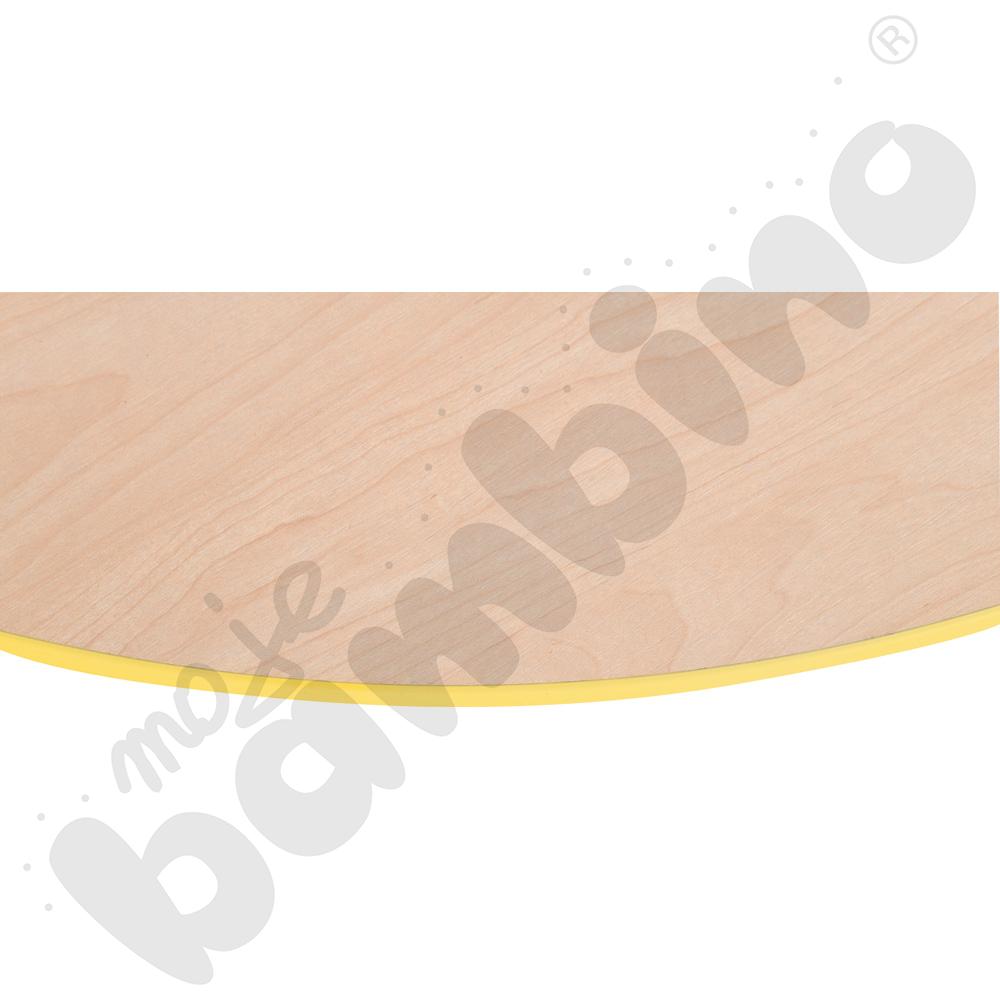 Blat Quadro klon jasny okrągły, żółte obrzeże
