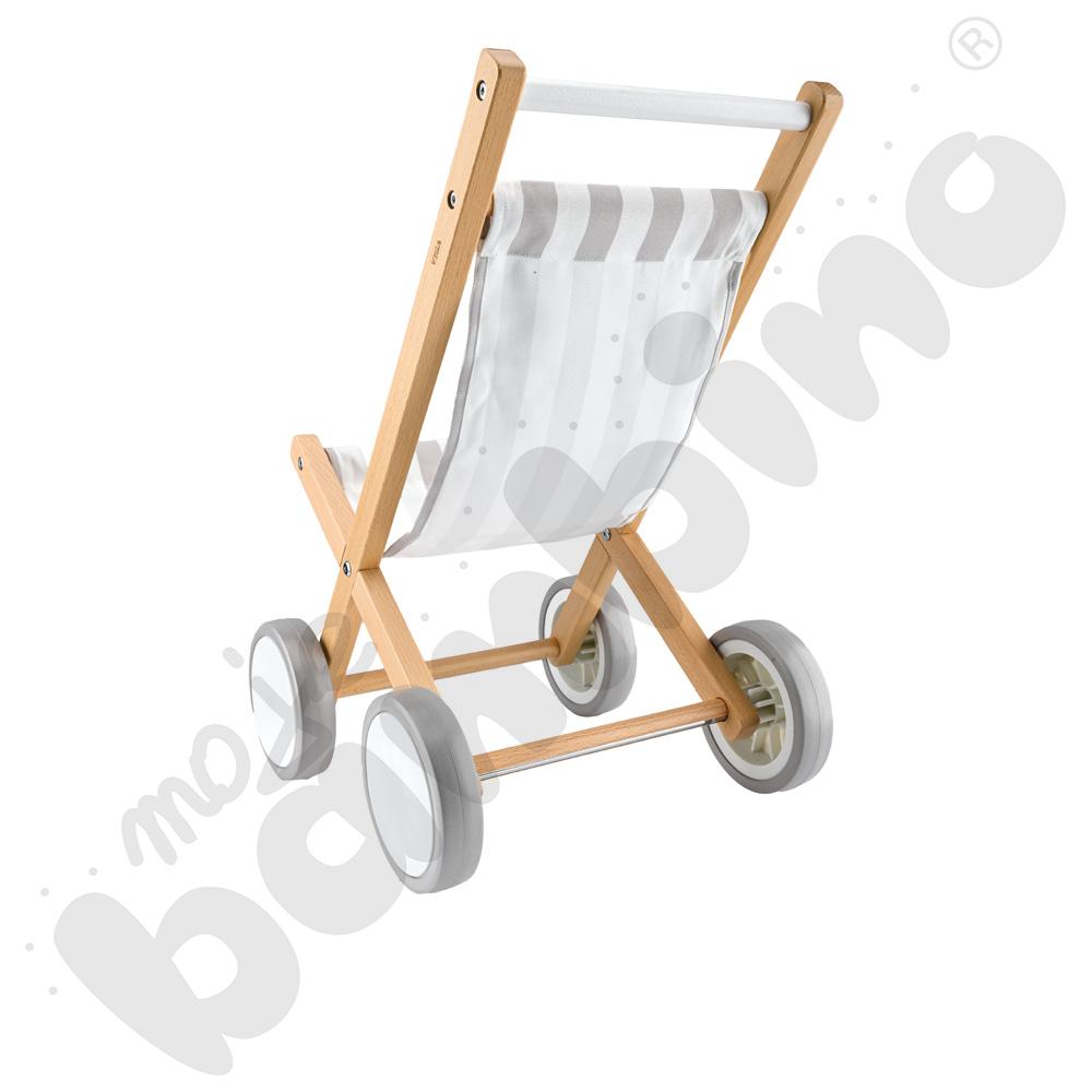 Drewniany wózek-leżaczek