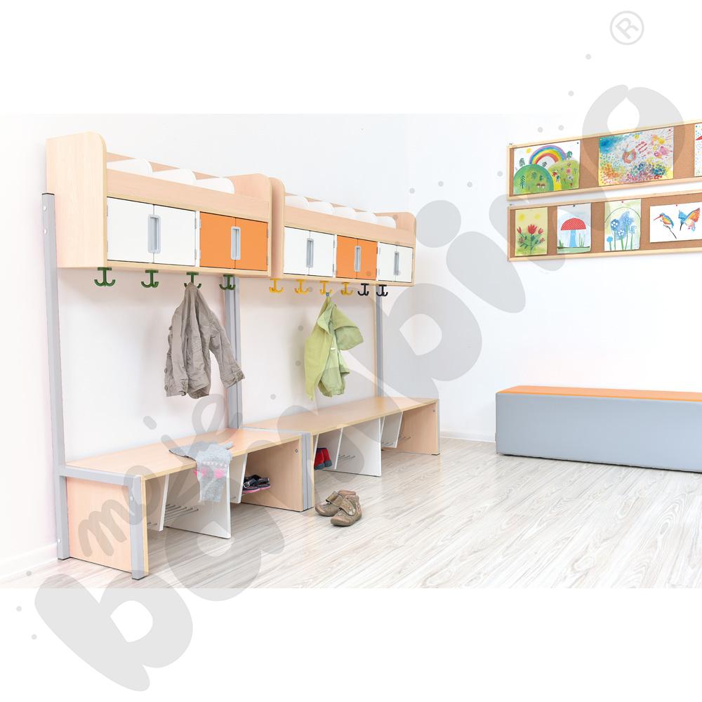 Quadro – szatnia na stelażu 4, klon jasny