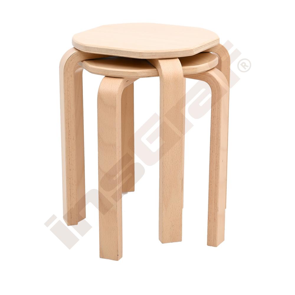 Dřevěná taburetka Lolo – výška 43 cm