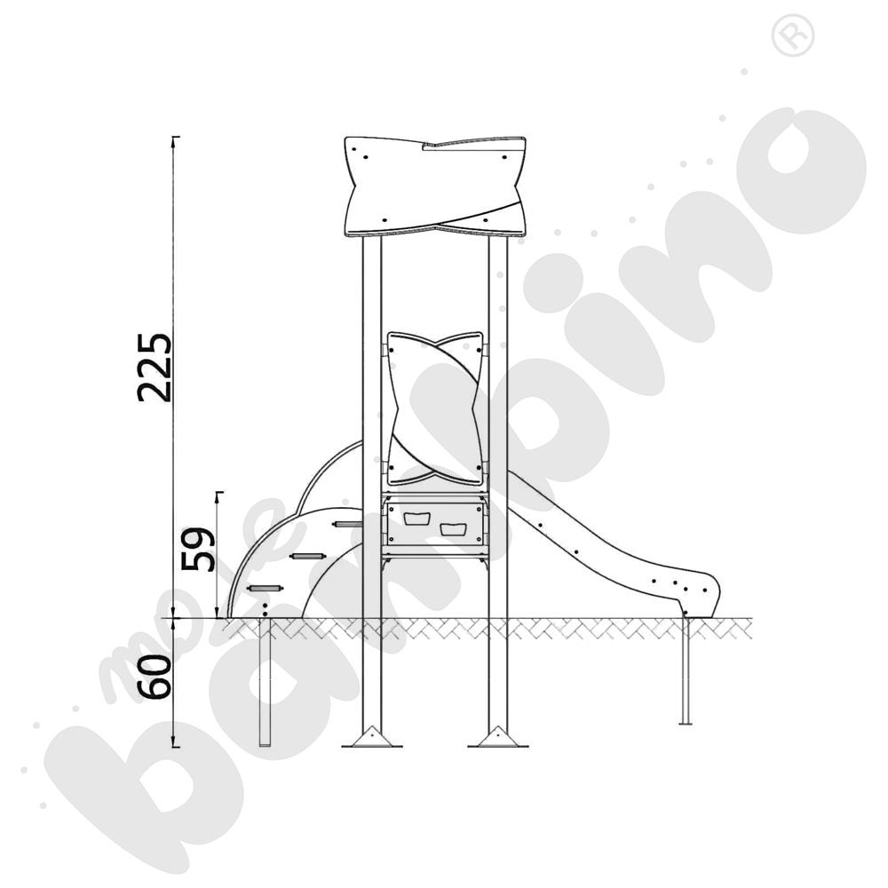 Zestaw Urbi 2, , słupy metalowe C
