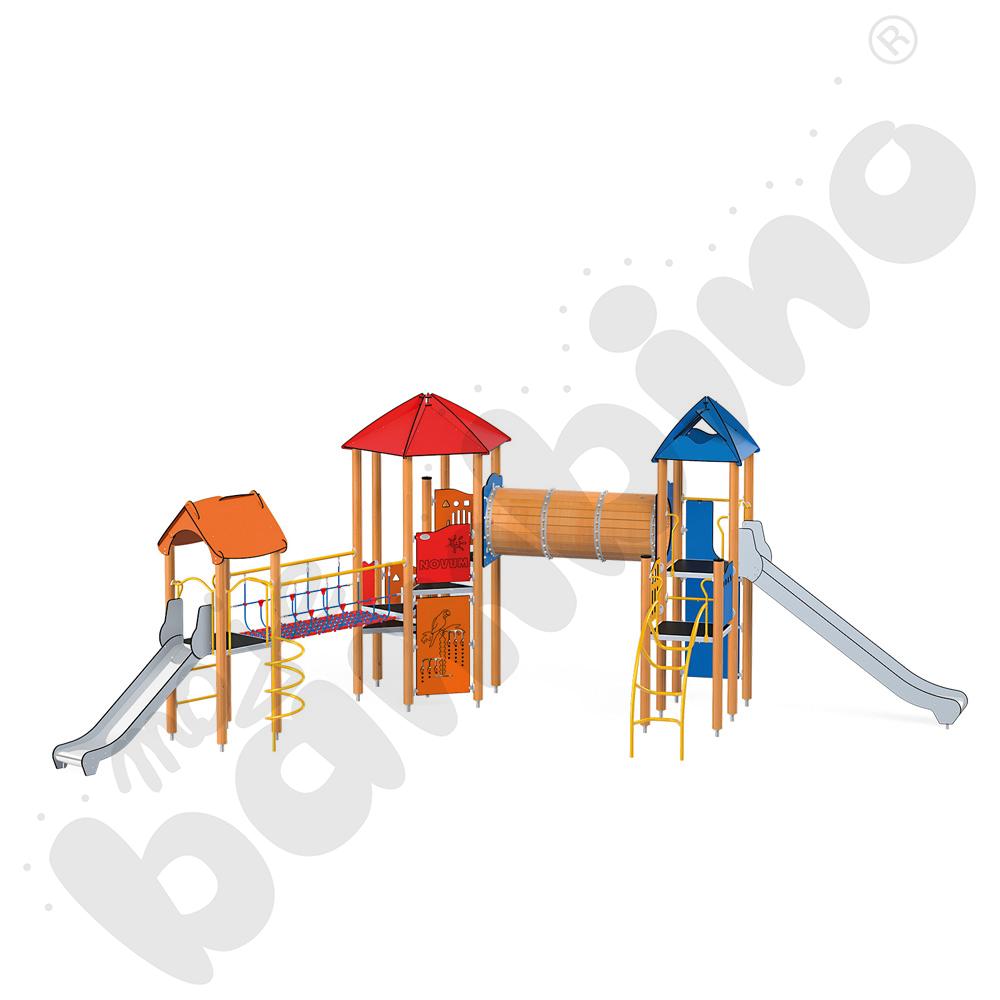 Orbis - baszta 14, drewniane słupy