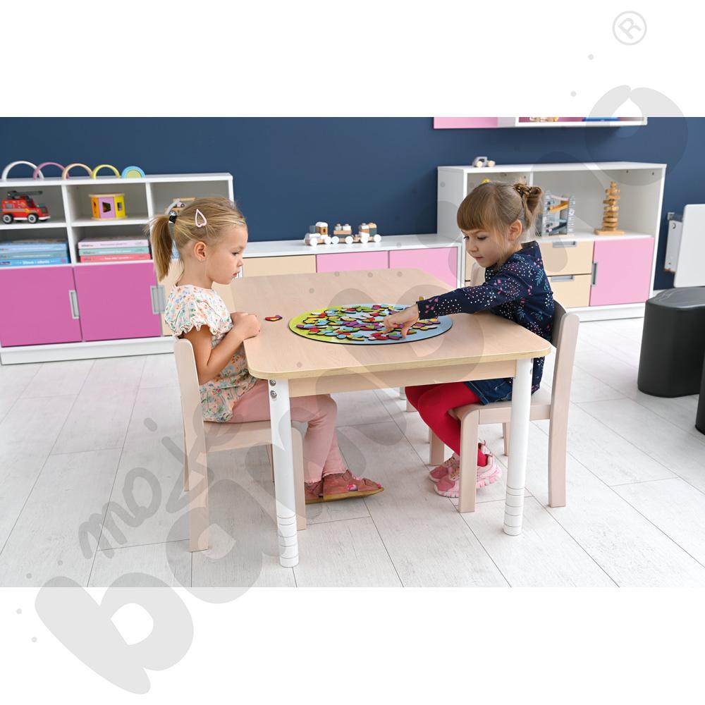 Blat klonowy prostokątny z klonowym obrzeżem