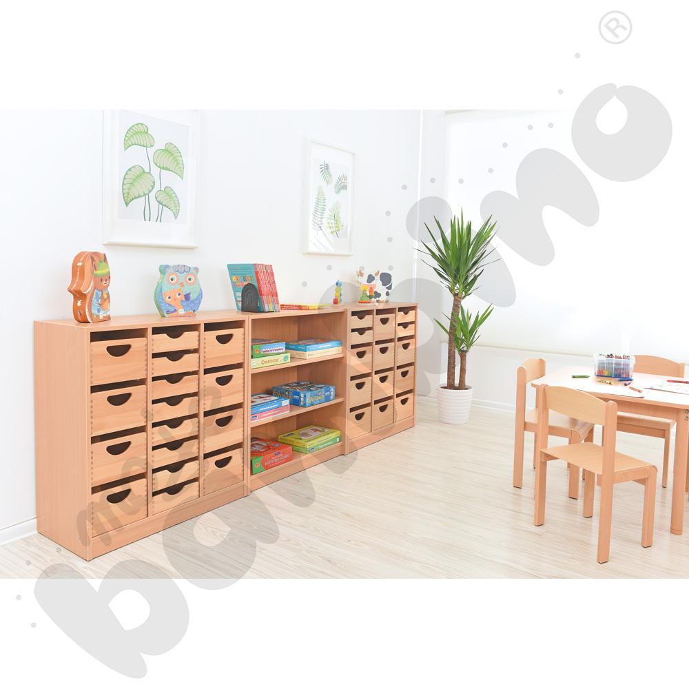 Szafka Flexi D z przegrodami na cokole