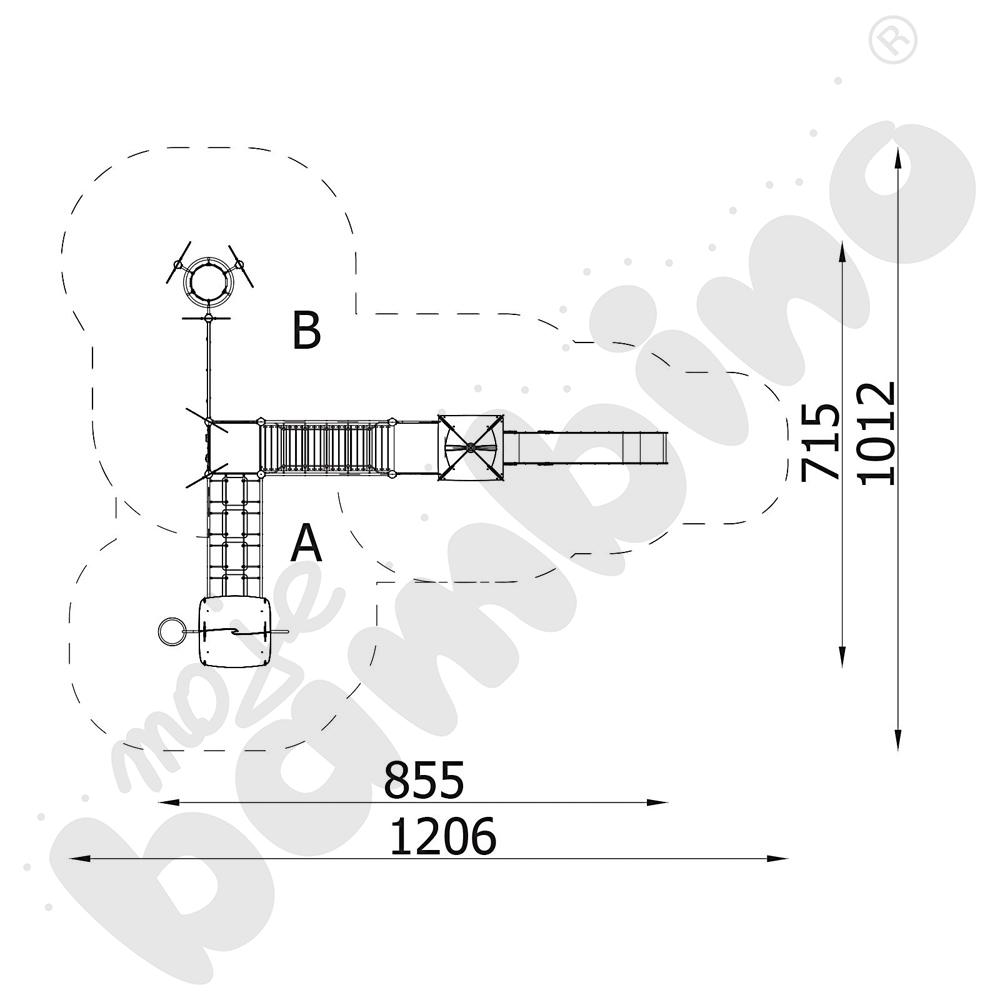Orbis - zestaw 11369, drewniane słupy
