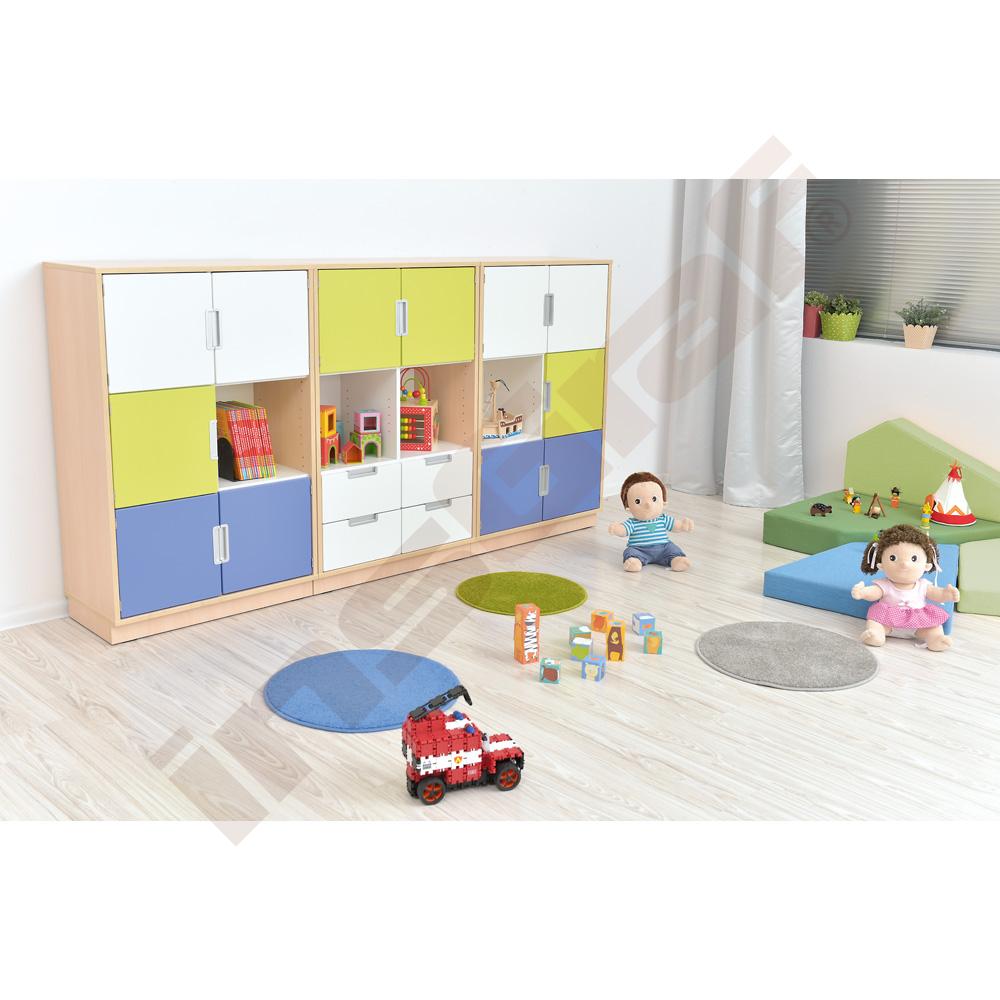 Quadro - sestava 13, 90°, korpusy světlý javor, tiché zavírání