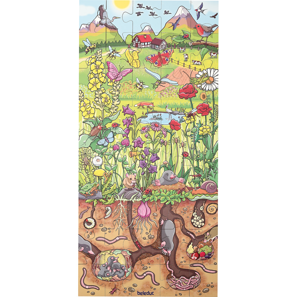 Podlahové puzzle Kvetinová lúka