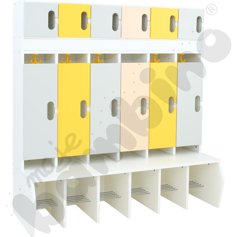 Szatnia Kameleon 6 - zestaw 7, biała skrzynia