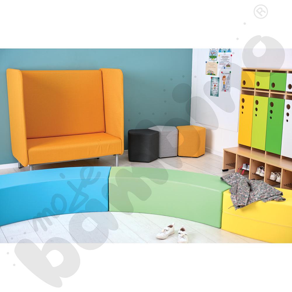 Pufa Inflamea 1 pięciokątna jasnoszara