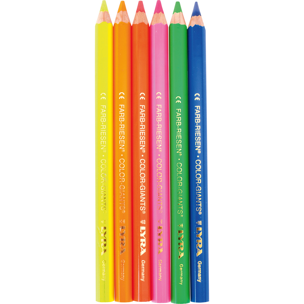 Farbičky Color Giants neónové 6 ks