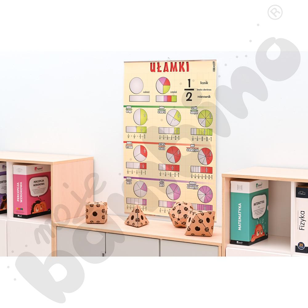 Plansza dydaktyczna - ułamki