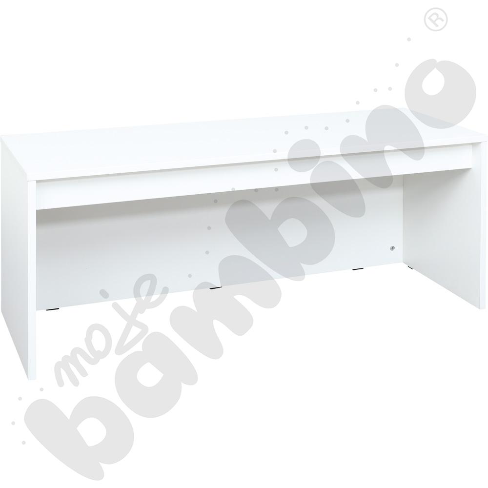 Quadro - ławeczka na 3 małe skrzynie, biała