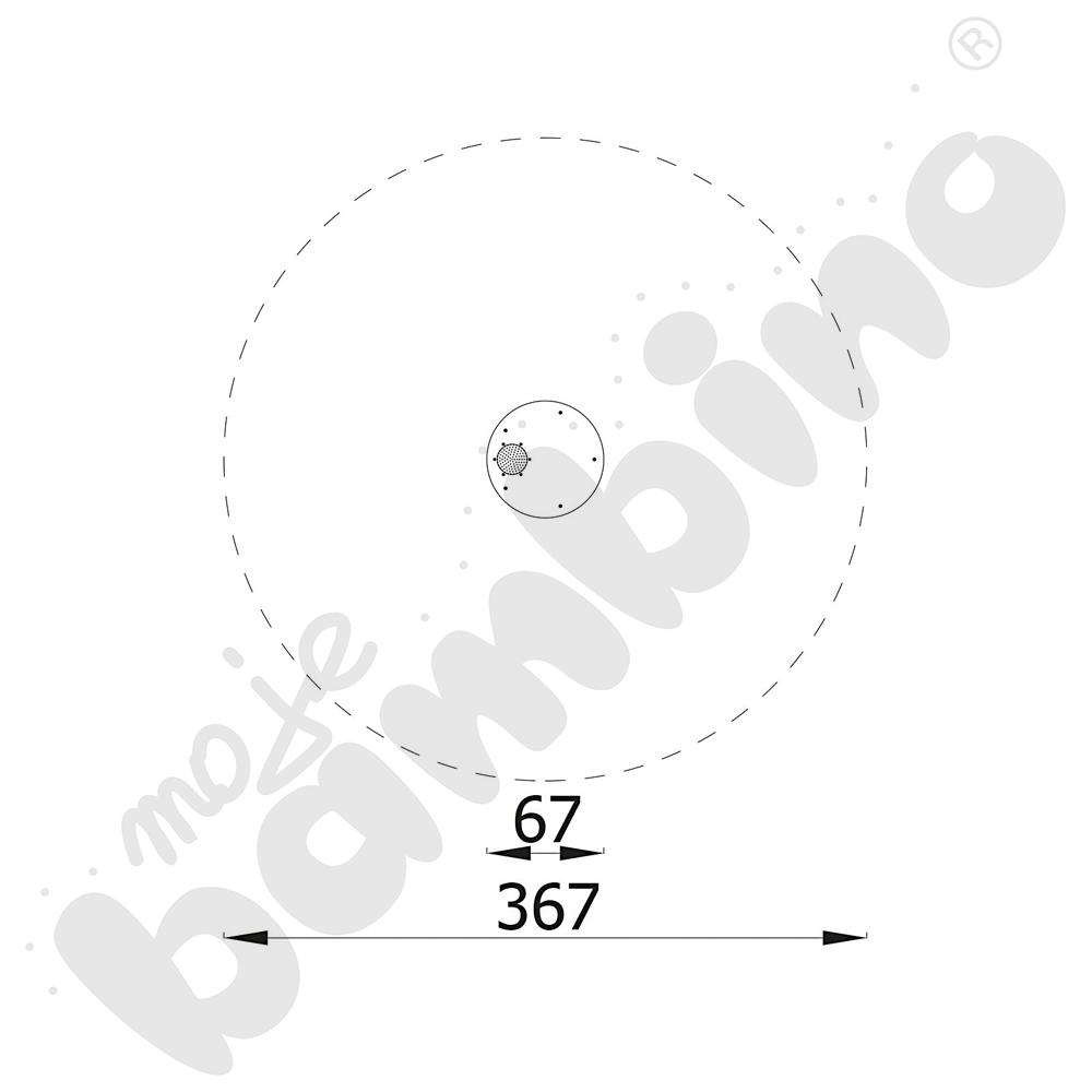 Stolik z sitkiem okrągły