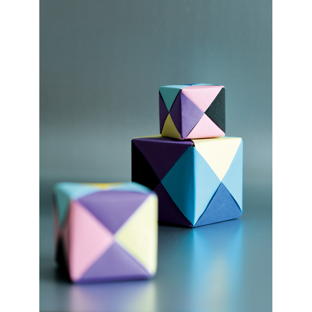 Veľký mix štvorcov na origami