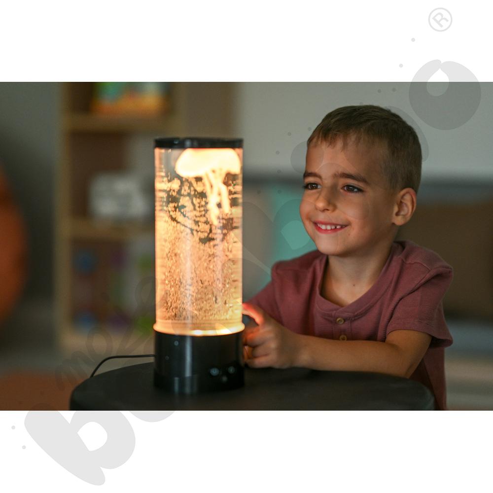 Lampa relaksacyjna z meduzami