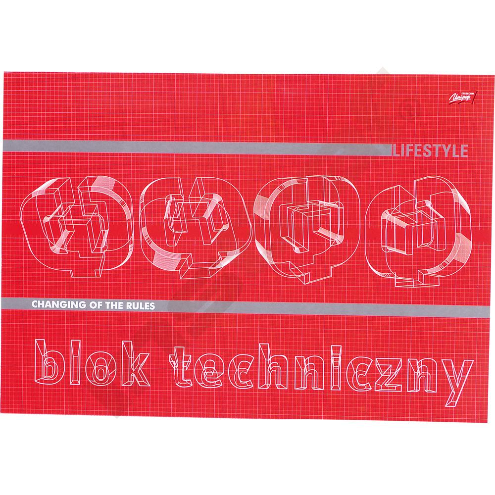 Blok bielych výkresov A3