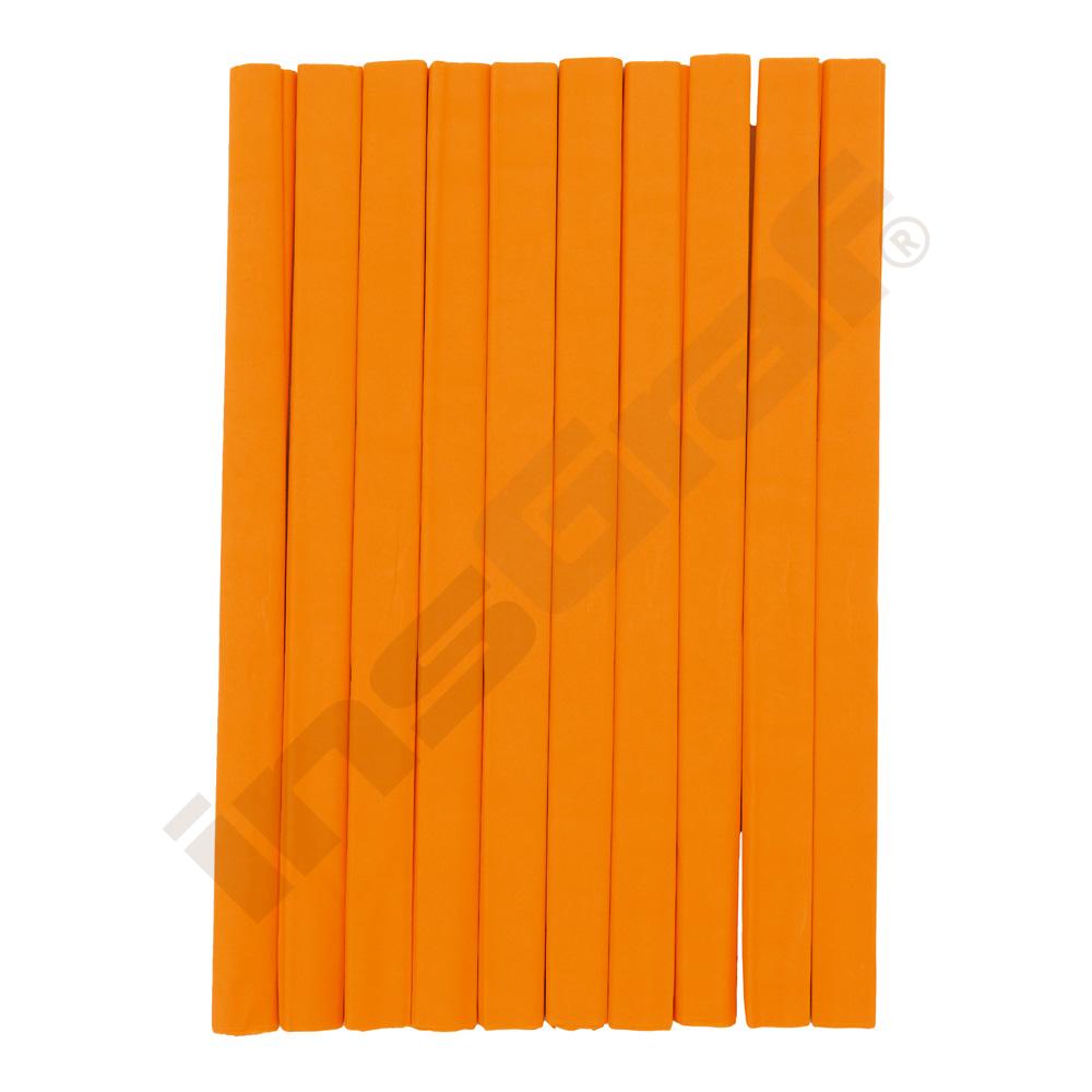 Krepový papier - oranžový, 10 ks
