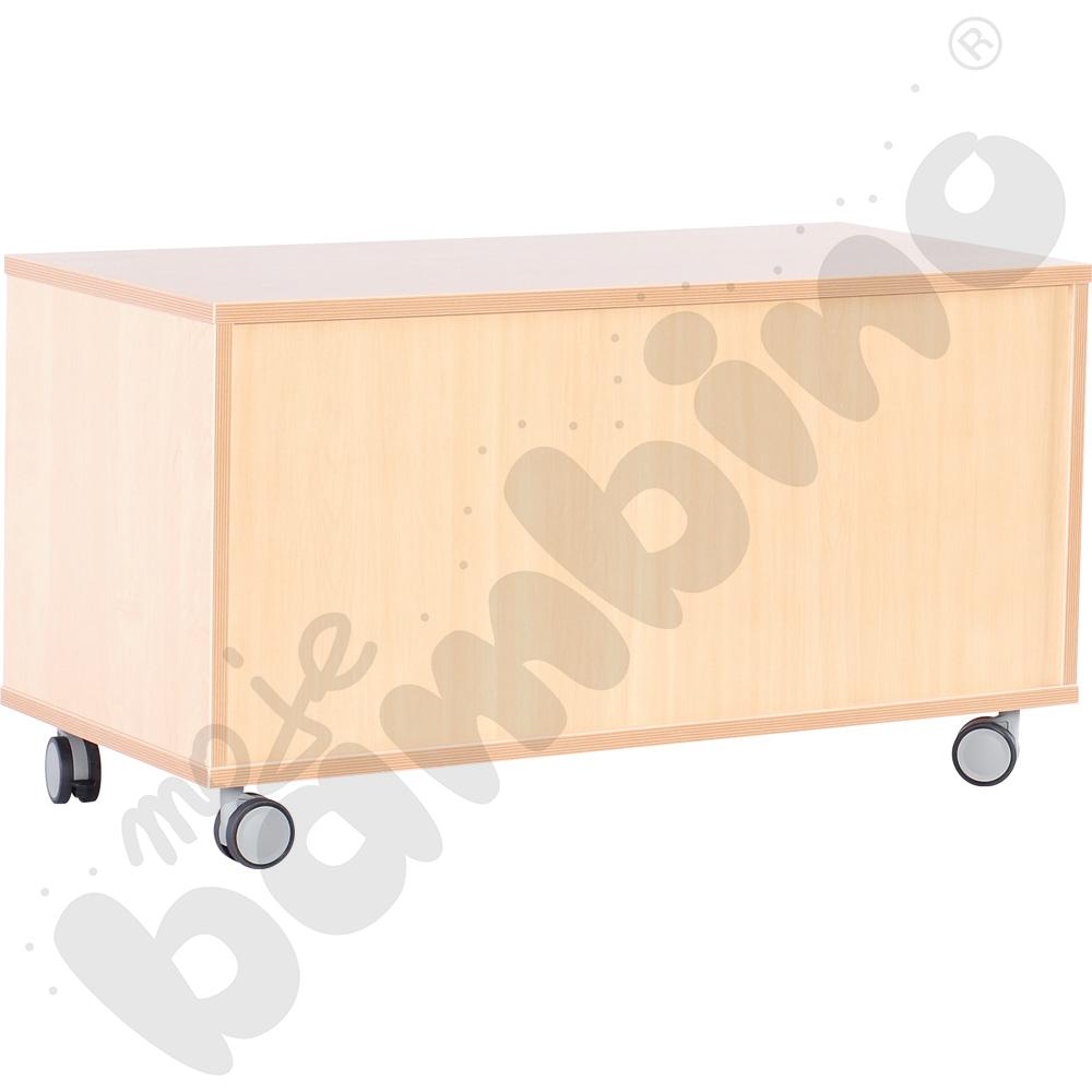 Szafka Flexi M z 1 półką na kółkach, brzoza