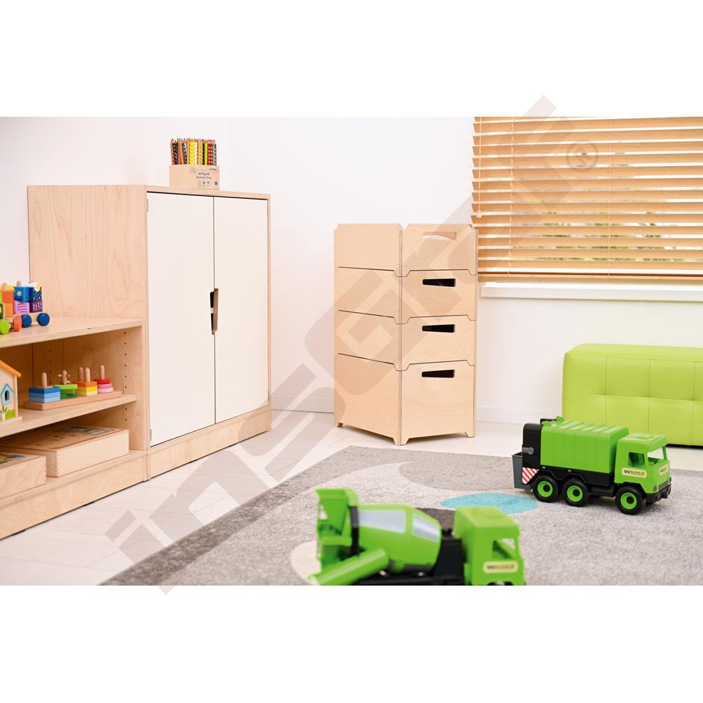 Echtholz - úložné boxy na hračky, výška 18 cm  	