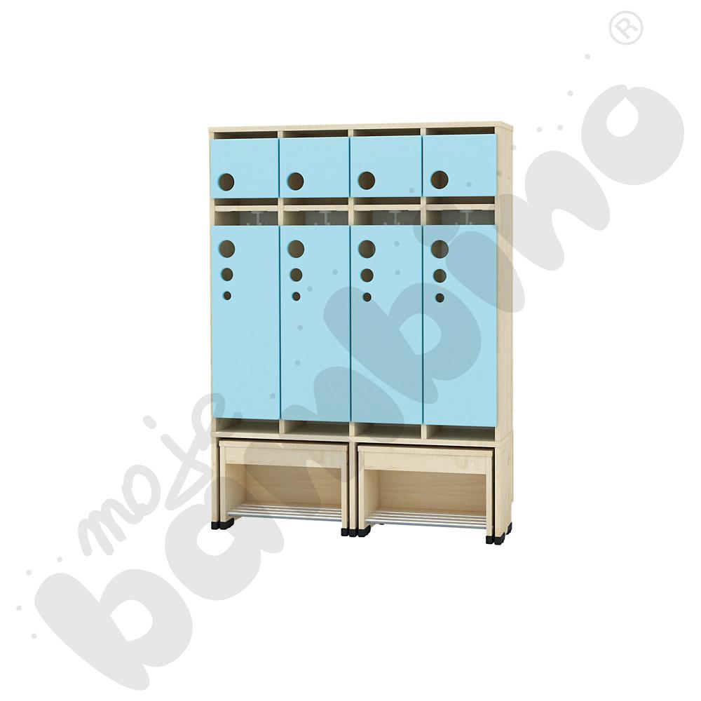 Szatnia Kropla z wysuwanym siedziskiem 4-os., wys. 31 cm 