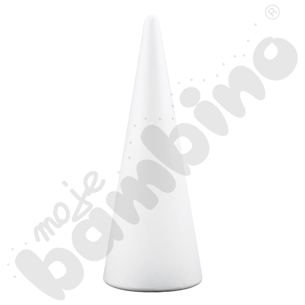 Stożek styropianowy, wys. 37 cm